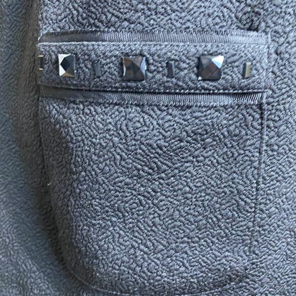 Karl Lagerfeld textured sleevless long tank with pockets and beads Size 14 - Picture 3 of 11